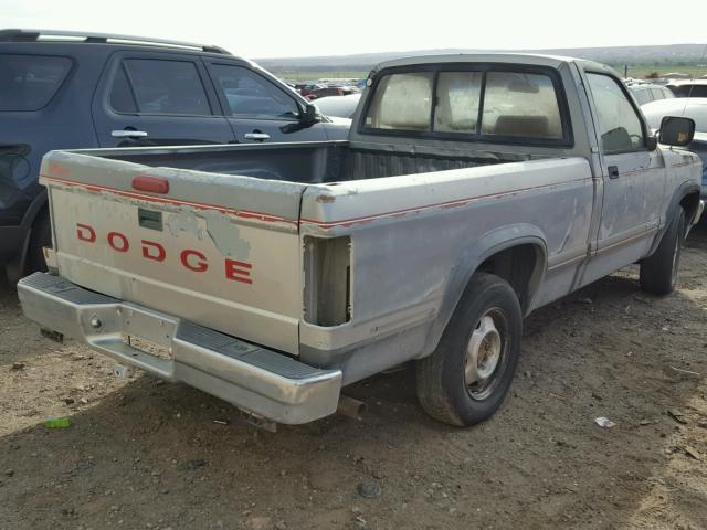 1B7GL26X7RS596215 - 1994 DODGE DAKOTA GRAY photo 4