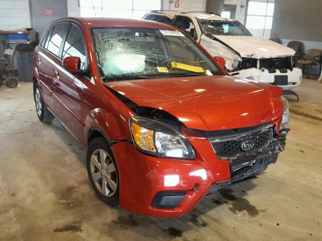 KNADH5A31A6666442 - 2010 KIA RIO LX RED photo 1