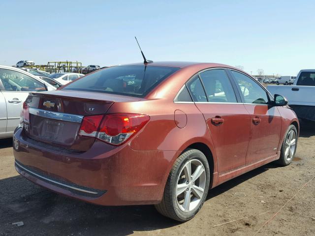 1G1PG5SCXC7235508 - 2012 CHEVROLET CRUZE LT ORANGE photo 4