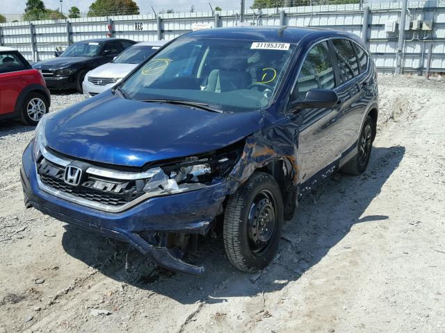 2HKRM3H40GH529157 - 2016 HONDA CR-V SE BLUE photo 2