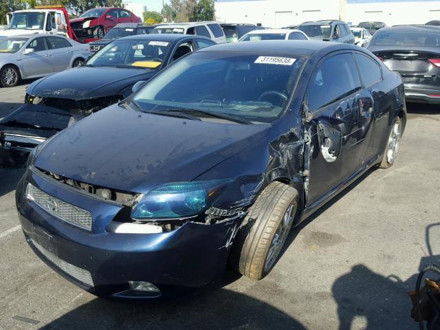 JTKDE167970197234 - 2007 TOYOTA SCION TC BLUE photo 2