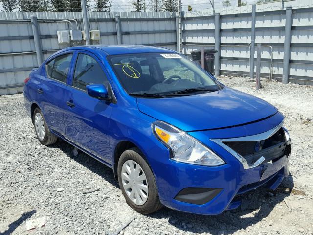 3N1CN7AP7HL849725 - 2017 NISSAN VERSA S BLUE photo 1