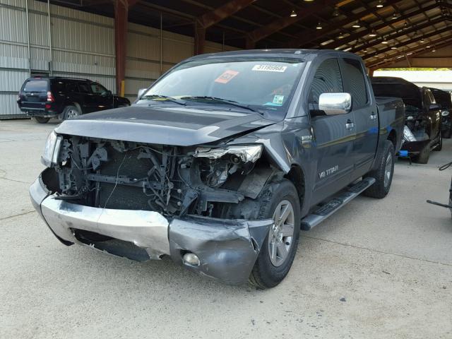 1N6BA0ED3EN513798 - 2014 NISSAN TITAN S GRAY photo 2