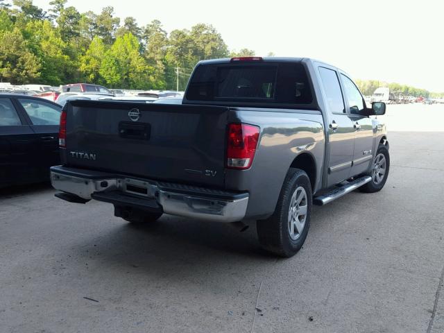 1N6BA0ED3EN513798 - 2014 NISSAN TITAN S GRAY photo 4