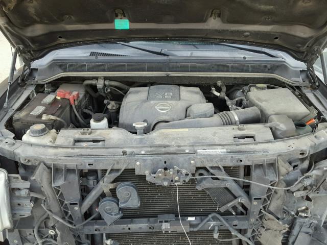 1N6BA0ED3EN513798 - 2014 NISSAN TITAN S GRAY photo 7