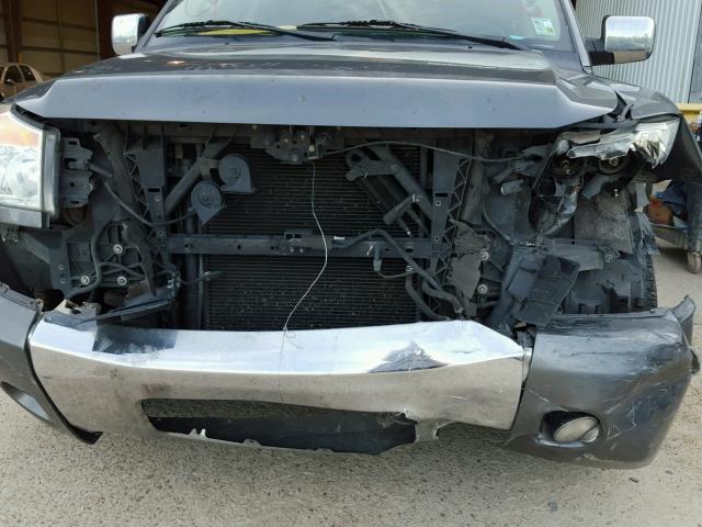 1N6BA0ED3EN513798 - 2014 NISSAN TITAN S GRAY photo 9