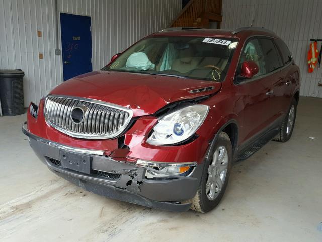 5GALRBED0AJ213926 - 2010 BUICK ENCLAVE CX BURGUNDY photo 2