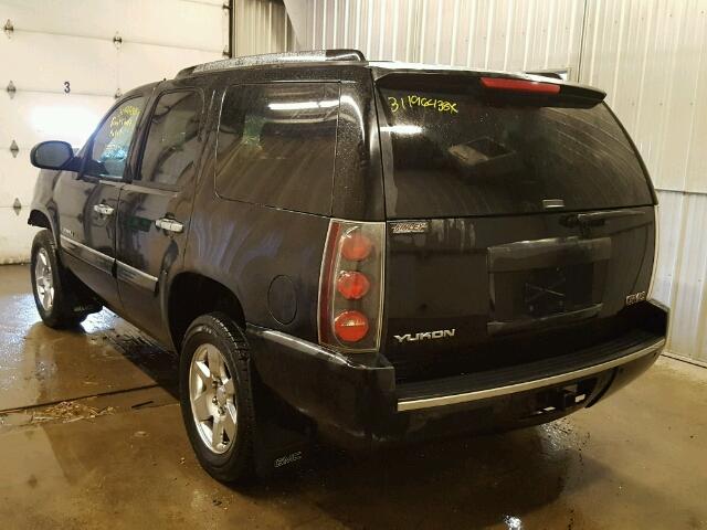 1GKFK63817J288421 - 2007 GMC YUKON DENA BLACK photo 3