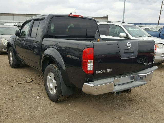 1N6AD07W37C449505 - 2007 NISSAN FRONTIER C BLACK photo 3