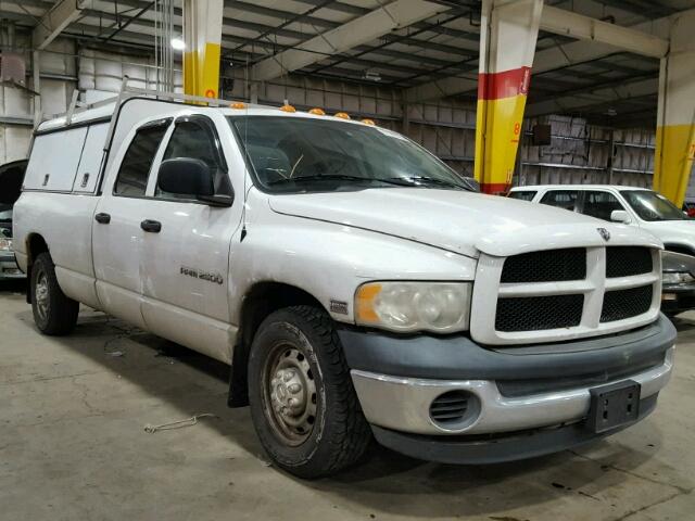 3D7KA28D63G744619 - 2003 DODGE RAM 2500 S WHITE photo 1