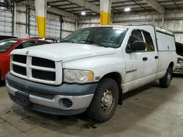 3D7KA28D63G744619 - 2003 DODGE RAM 2500 S WHITE photo 2