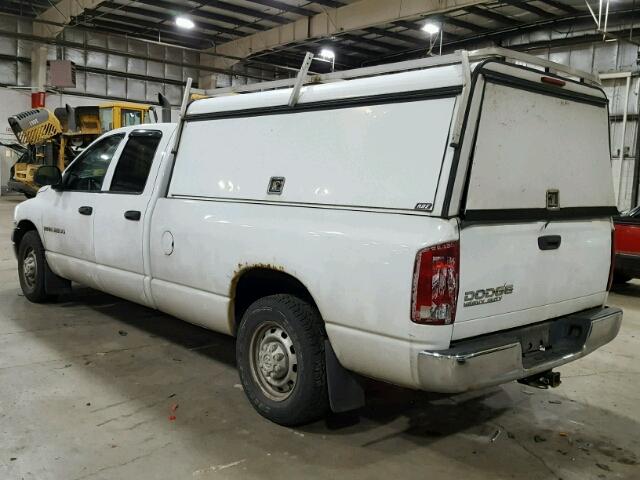 3D7KA28D63G744619 - 2003 DODGE RAM 2500 S WHITE photo 3