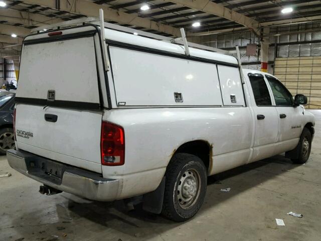 3D7KA28D63G744619 - 2003 DODGE RAM 2500 S WHITE photo 4