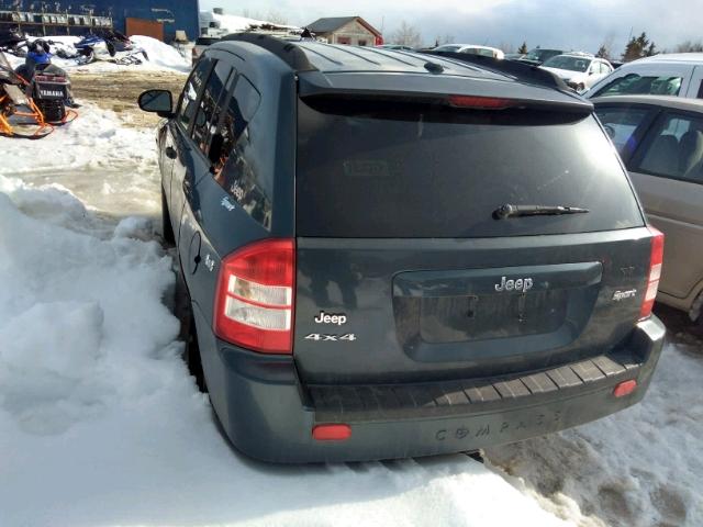 1J8FF47W47D275893 - 2007 JEEP COMPASS GREEN photo 3