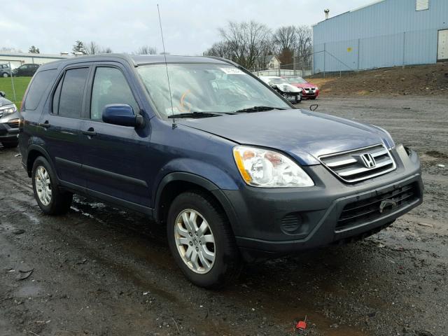 SHSRD78865U341192 - 2005 HONDA CR-V EX BLUE photo 1