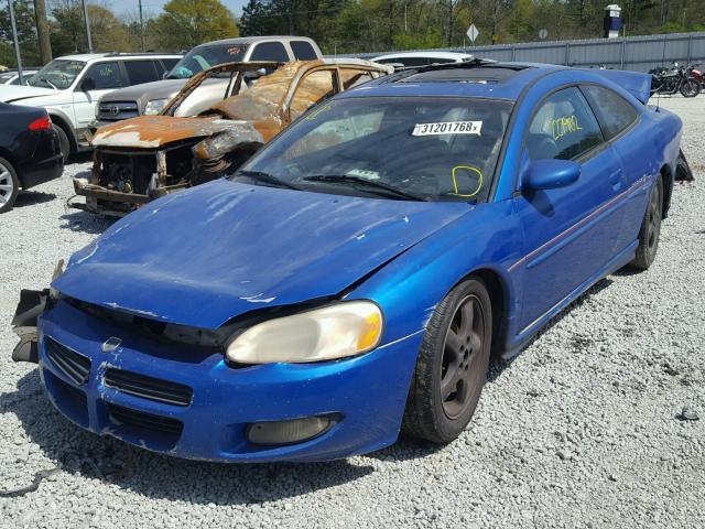 4B3AG52H41E010986 - 2001 DODGE STRATUS R/ BLUE photo 2