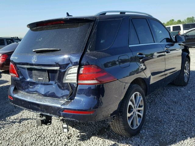 4JGDA5JB6GA629449 - 2016 MERCEDES-BENZ GLE 350 BLACK photo 4