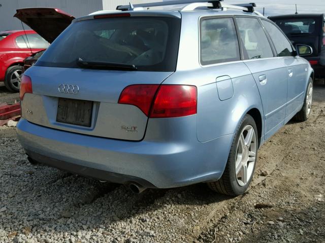 WAUKF78E76A090683 - 2006 AUDI A4 2.0T AV BLUE photo 4