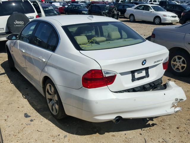 WBAVD53598A253562 - 2008 BMW 335 XI WHITE photo 3