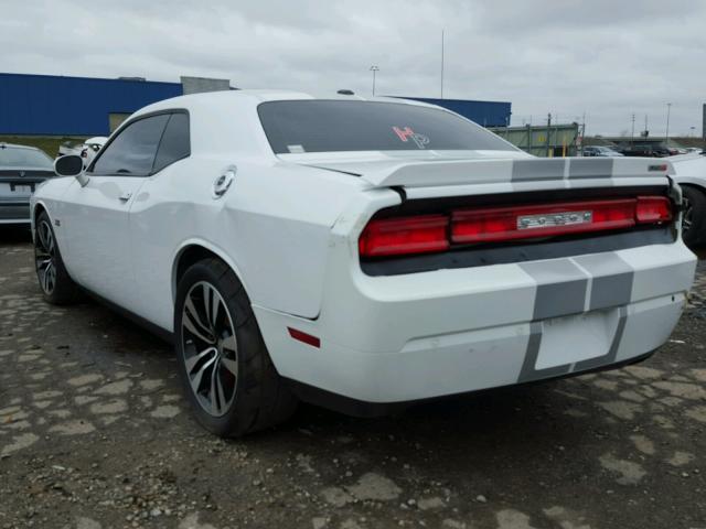 2C3CDYCJ7EH208744 - 2014 DODGE CHALLENGER WHITE photo 3