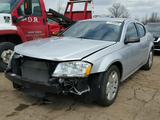 1B3BD4FB3BN518916 - 2011 DODGE AVENGER EX SILVER photo 2