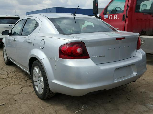 1B3BD4FB3BN518916 - 2011 DODGE AVENGER EX SILVER photo 3