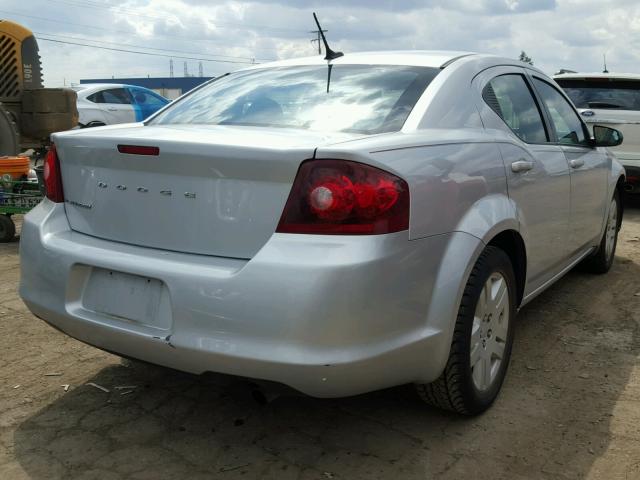 1B3BD4FB3BN518916 - 2011 DODGE AVENGER EX SILVER photo 4