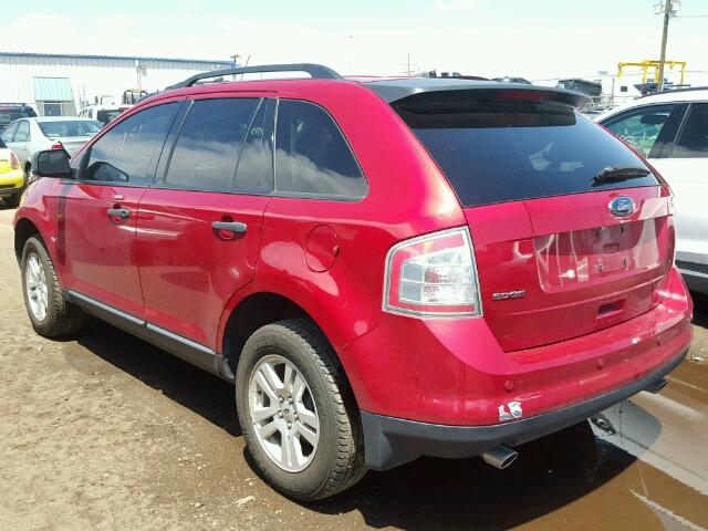 2FMDK3GC8ABA08713 - 2010 FORD EDGE SE RED photo 3