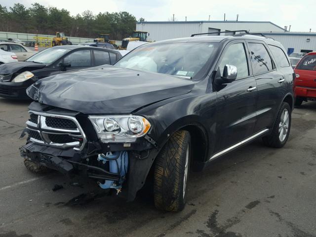 1D4RE4GG1BC638474 - 2011 DODGE DURANGO CR BLACK photo 2