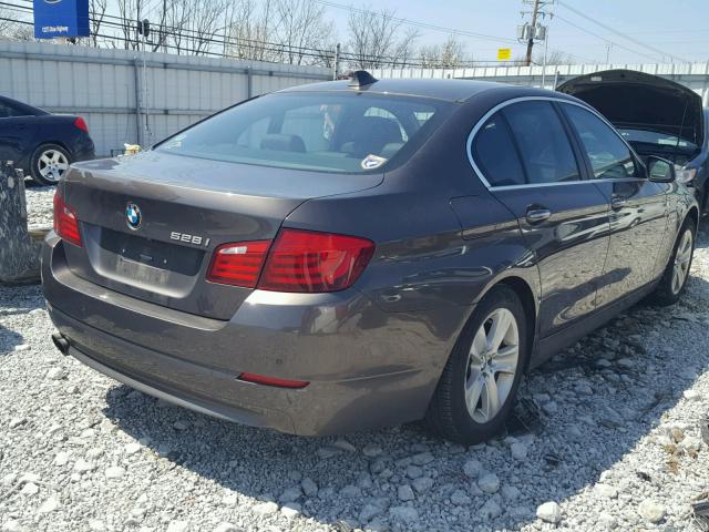 WBAXH5C51CDW06946 - 2012 BMW 528 XI GRAY photo 4