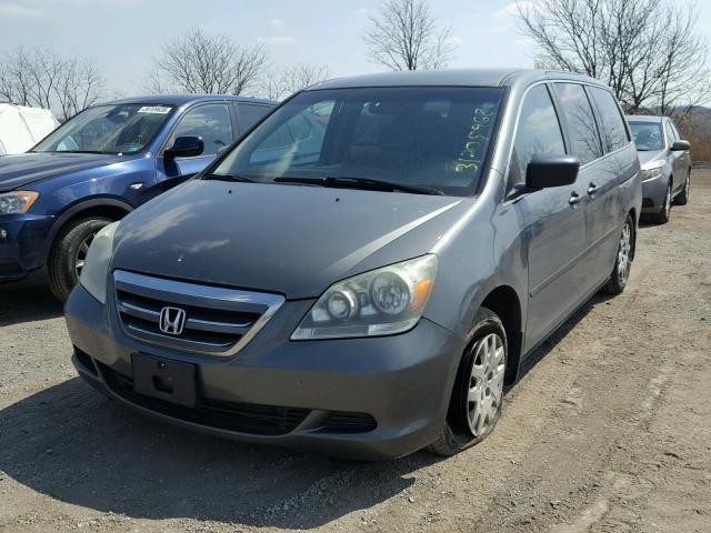 5FNRL38297B120574 - 2007 HONDA ODYSSEY LX GRAY photo 2