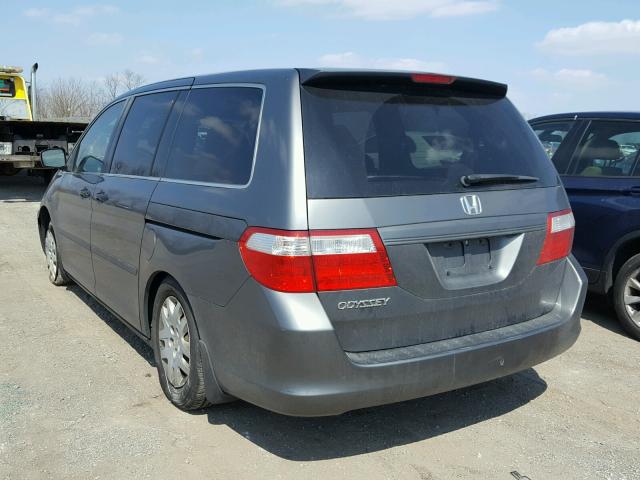 5FNRL38297B120574 - 2007 HONDA ODYSSEY LX GRAY photo 3