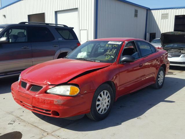1G2NF52E74C252640 - 2004 PONTIAC GRAND AM S Qırmızı foto 2