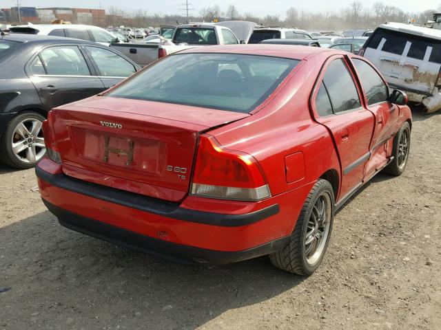 YV1RS53D322115786 - 2002 VOLVO S60 T5 RED photo 4