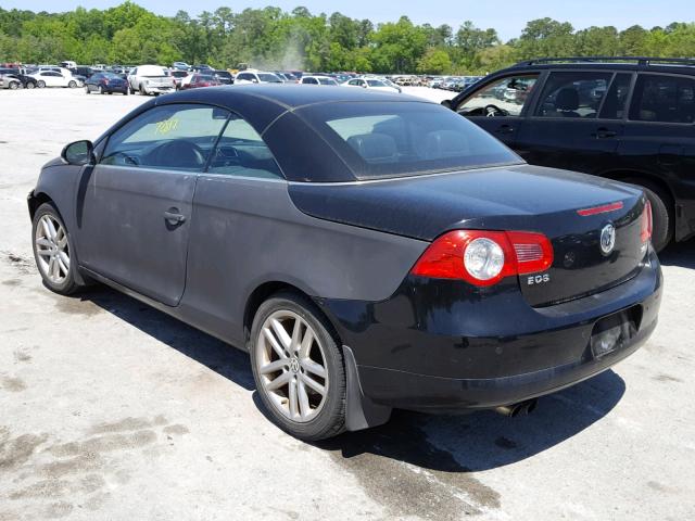 WVWFA71F48V020270 - 2008 VOLKSWAGEN EOS LUX Czarny zdjęcie 3