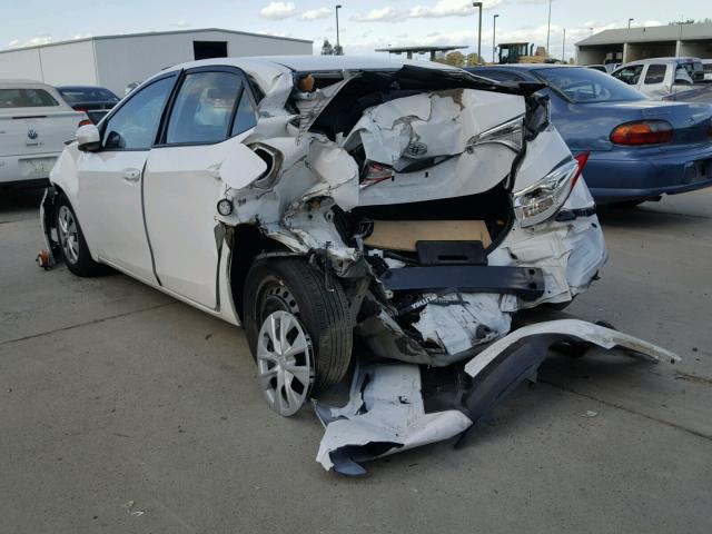 5YFBURHE6GP563684 - 2016 TOYOTA COROLLA L WHITE photo 3