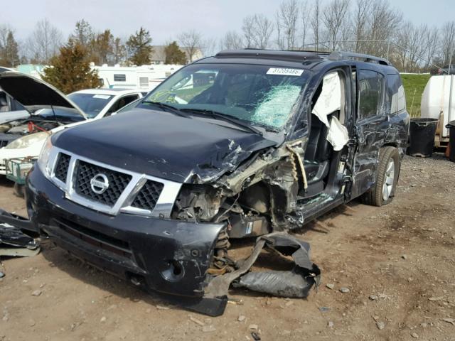 5N1AA08C48N621476 - 2008 NISSAN ARMADA SE BLACK photo 2