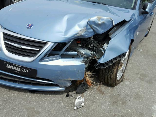 YS3FB49Y881007202 - 2008 SAAB 9-3 2.0T BLUE photo 9