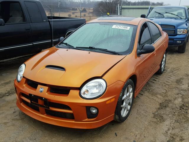 1B3ES66S15D236184 - 2005 DODGE NEON SRT-4 ORANGE photo 2