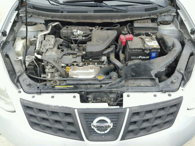 JN8AS5MT5AW028072 - 2010 NISSAN ROGUE S SILVER photo 7