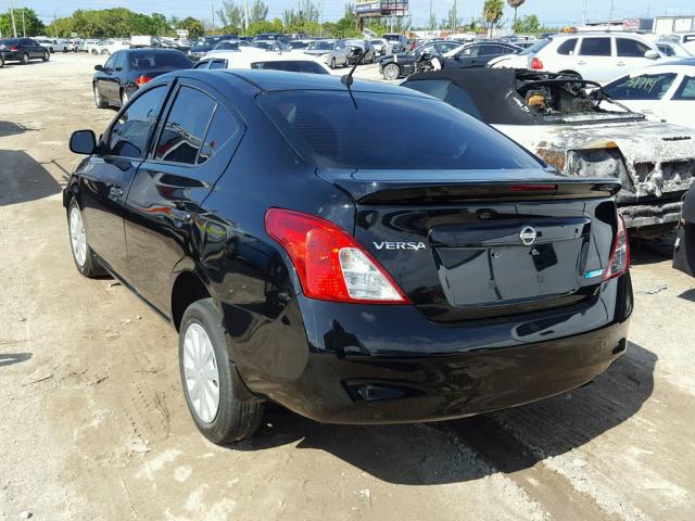 3N1CN7AP2EL838238 - 2014 NISSAN VERSA BLACK photo 3