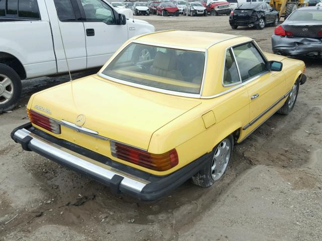 10704412055808 - 1979 MERCEDES-BENZ SL 400 YELLOW photo 4