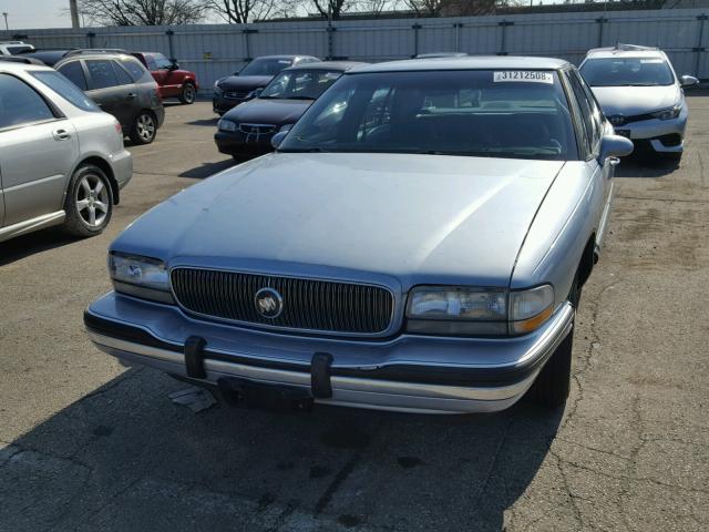 1G4HP52L7SH569348 - 1995 BUICK SEDAN BLUE photo 2