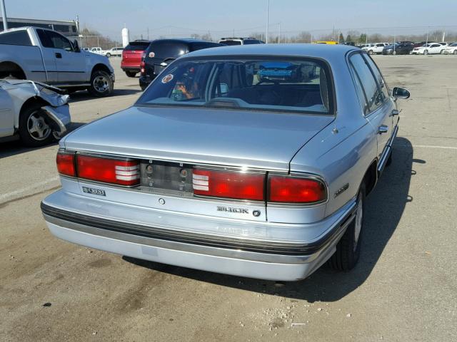 1G4HP52L7SH569348 - 1995 BUICK SEDAN BLUE photo 4