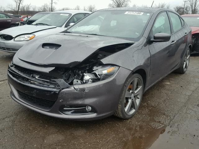 1C3CDFEB2GD585458 - 2016 DODGE DART GT GRAY photo 2