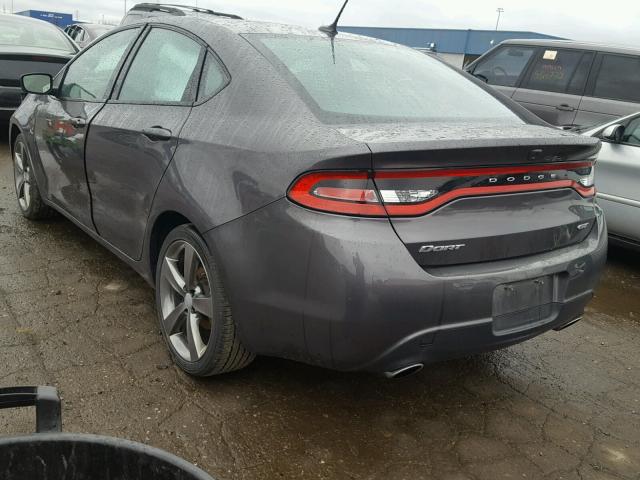 1C3CDFEB2GD585458 - 2016 DODGE DART GT GRAY photo 3