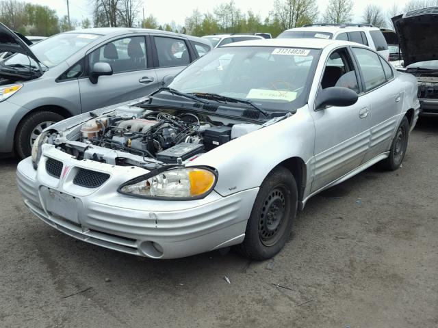 1G2NF52E12M724693 - 2002 PONTIAC GRAND AM S Gümüş foto 2