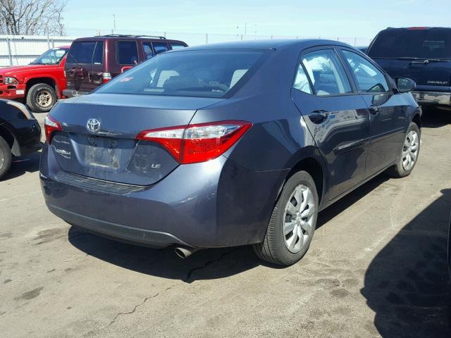 2T1BURHE0FC285217 - 2015 TOYOTA COROLLA L GRAY photo 4