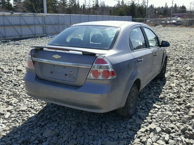 KL1TD55607B114775 - 2007 CHEVROLET AVEO BASE Күміс фото 4
