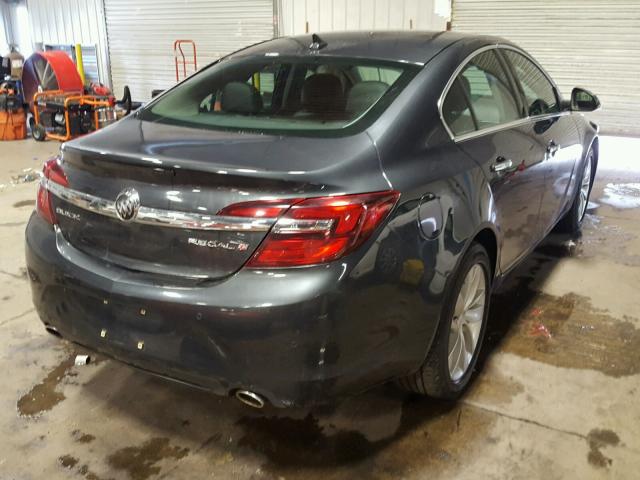 2G4GN5EX4E9182703 - 2014 BUICK REGAL PREM GRAY photo 4